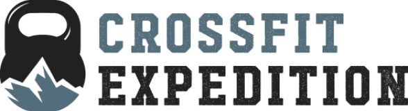 CrossFit Expedition logo with kettlebell.